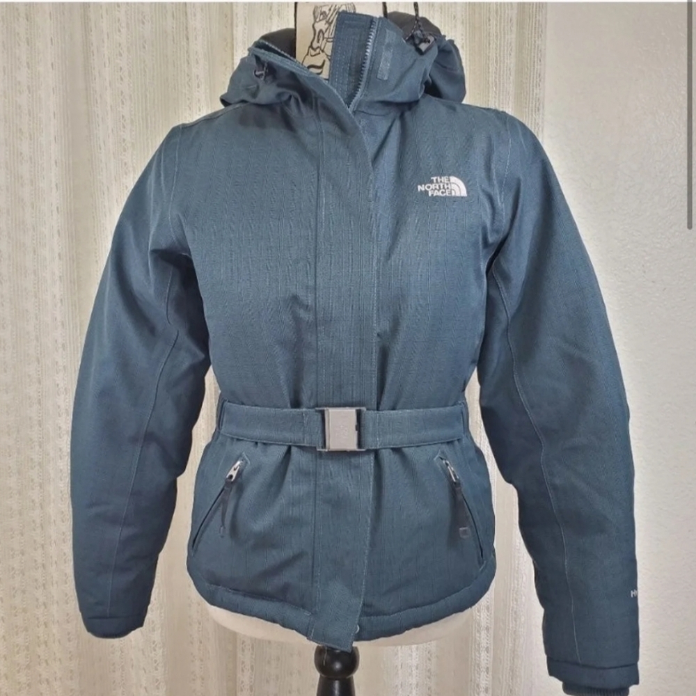 Belted North Face Hyvent Coat